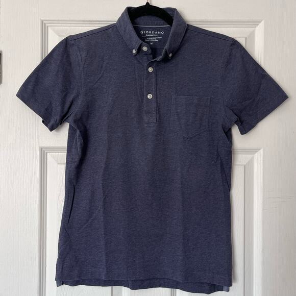 Giordano Cotton Polo Shirt - Size M - Picture 1 of 4